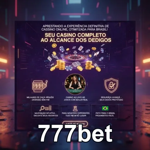 Ilustração de Acesse rapidamente o cassino online 777bet com segurança